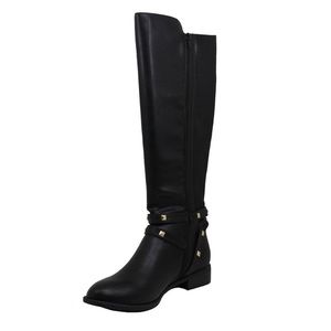NEW! Thalia Sodi Vallie Riding Black Leather Boots, Multiple Sizes
